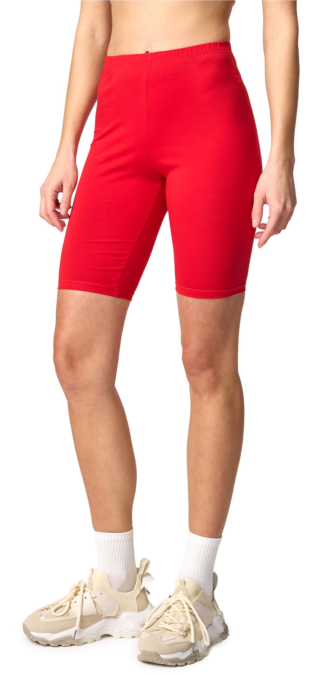 Merry Style Kurze Leggings Damen Shorts aus Baumwolle Komfortable Kurze Hose Radlerhose Ideal für den Alltag und Sportaktivitäten MS10-200