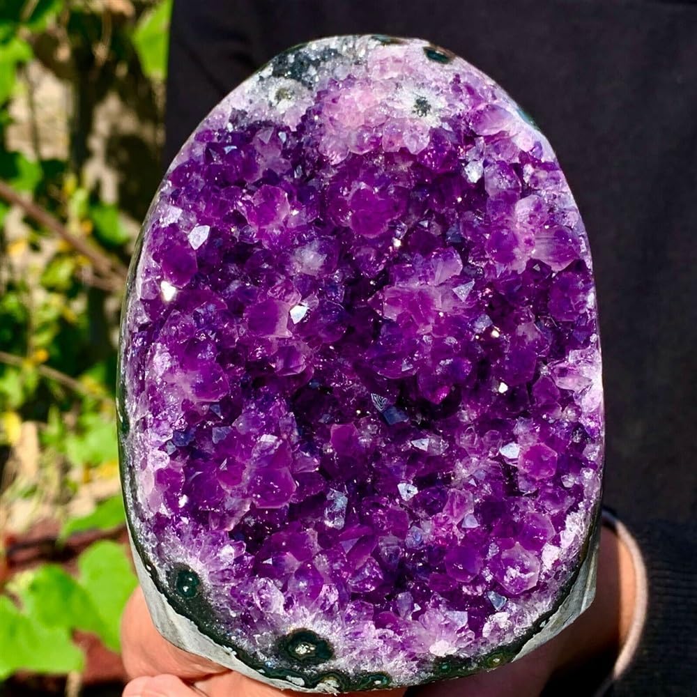LLBOGRGGN Amethyst cave Quartz Cluster Crystal Ornaments