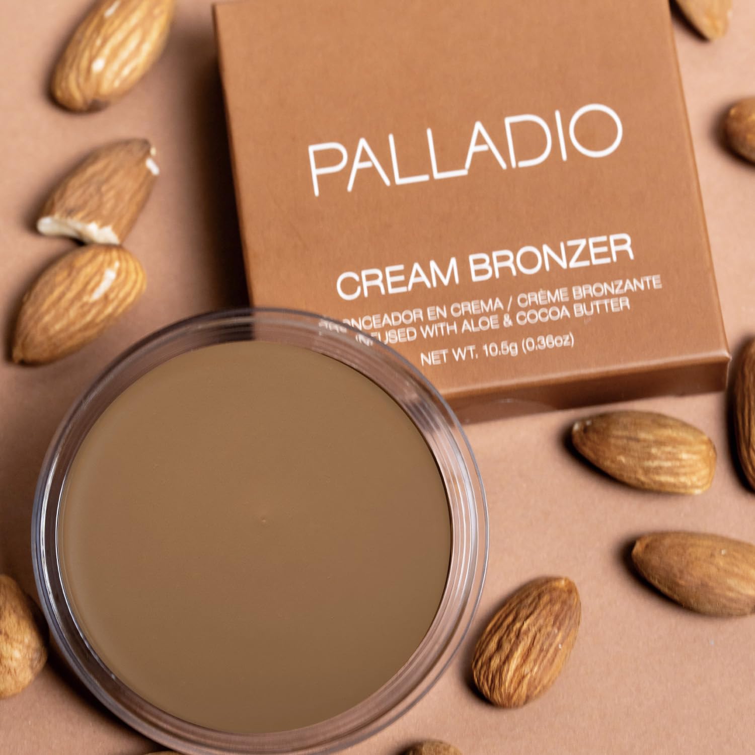 Palladio Cream Bronzer for Face & Skin, Creates a Sun Kissed Glow, Infused with Aloe & Cocoa Butter, Buildable Coverage - Image 3