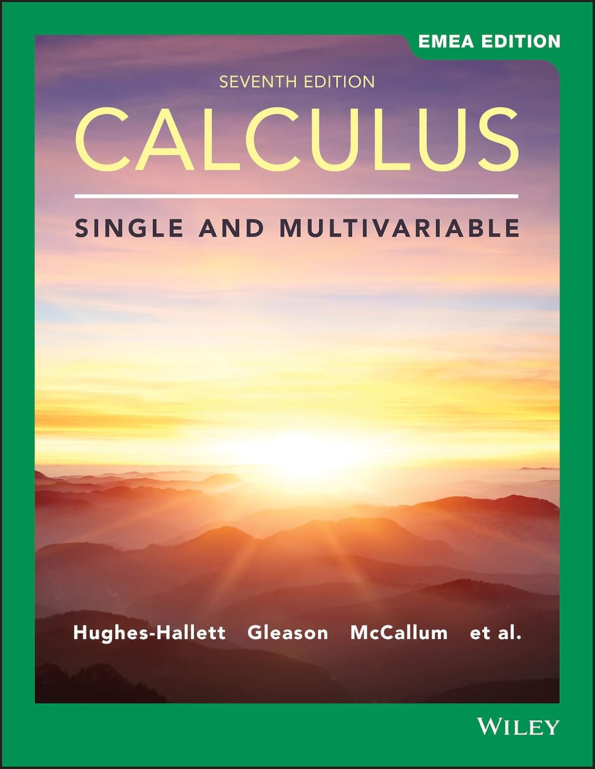 Calculus Single and Multivariable HughesHallett, Deborah, Gleason