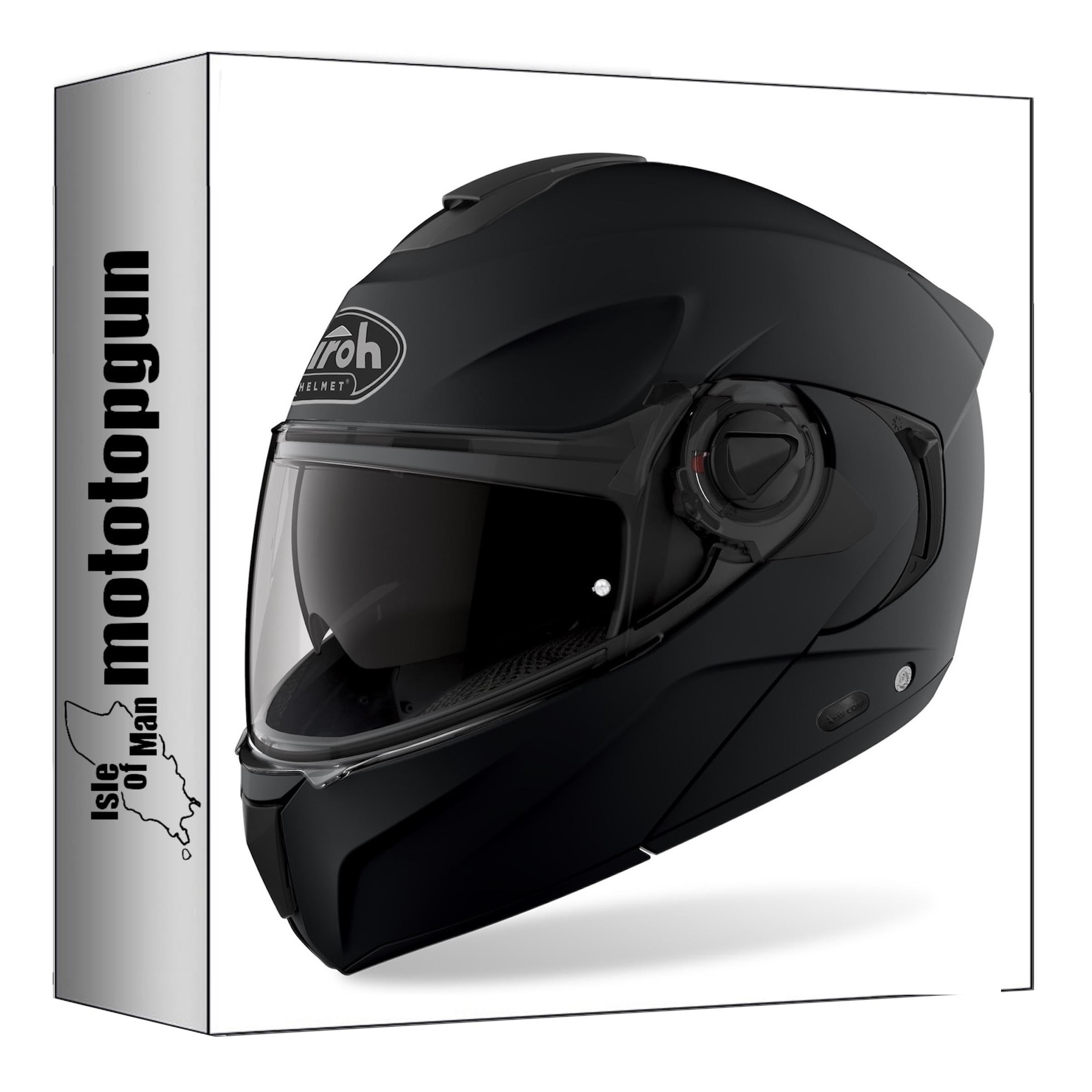 Casque modulable Airoh Specktre Noir Mat en taille S pour moto