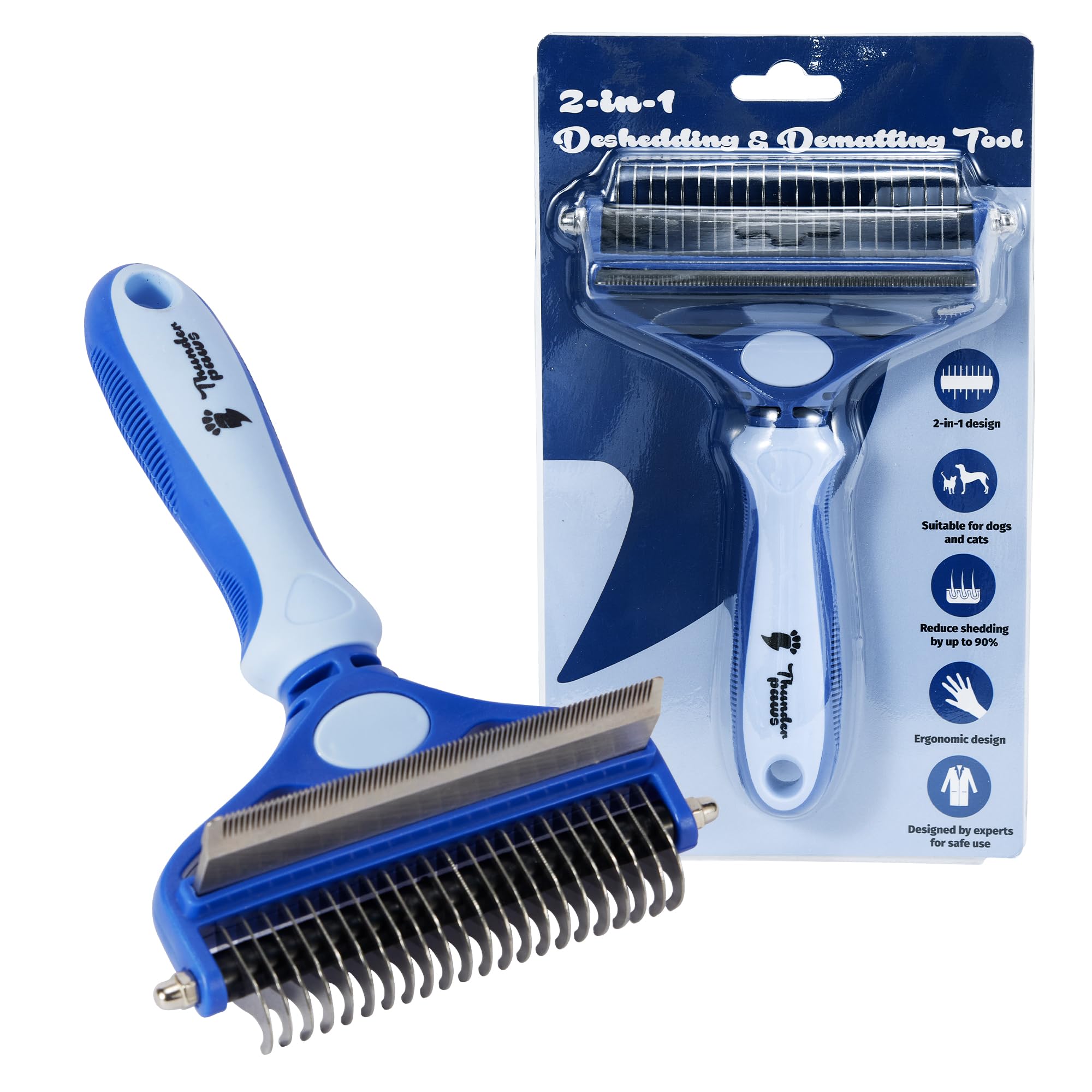 Thunderpaws 2-in-1 Deshedding Brush