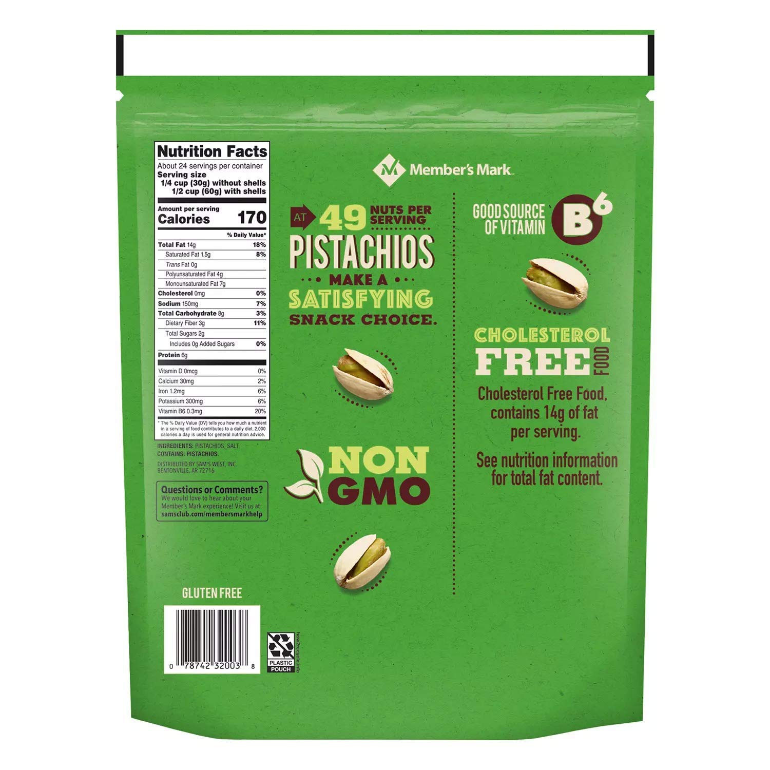 Evaxo Roasted & Salted Pistachios (48 oz.)