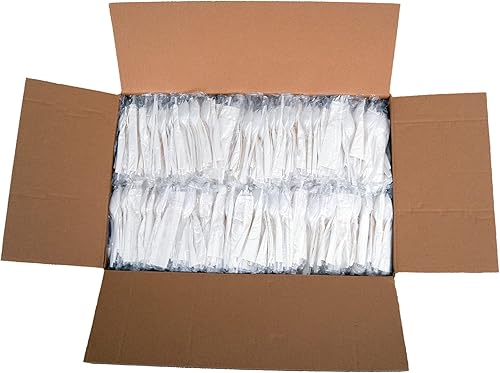 Miniatura 8 de Daxwell Kits de cubiertos de plástico, polipropileno de peso medio (PP), tenedor, pajilla, servilleta, blanco, B10001522 (caja de 1,000)