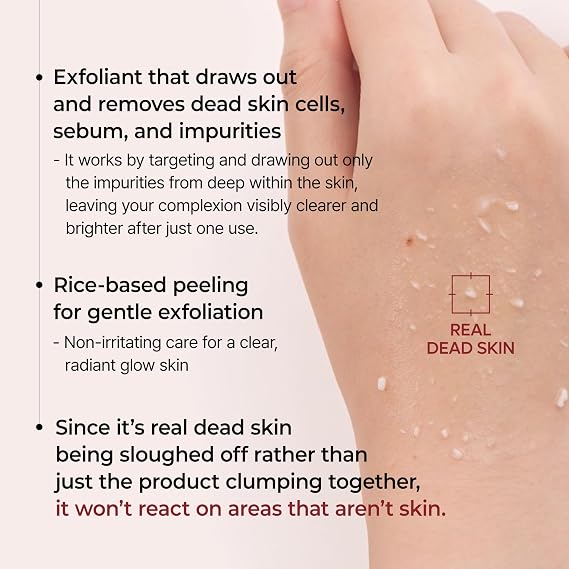 Dr.Melaxin Peel Shot Exfoliating Black Rice Ampoule 2.7 fl.oz - Rice Water AHA BHA Niacinamide Serum for Dead Skin Cells, Blackheads and Pores, Glass Skin Glow, Korean Skin Care Exfoliant