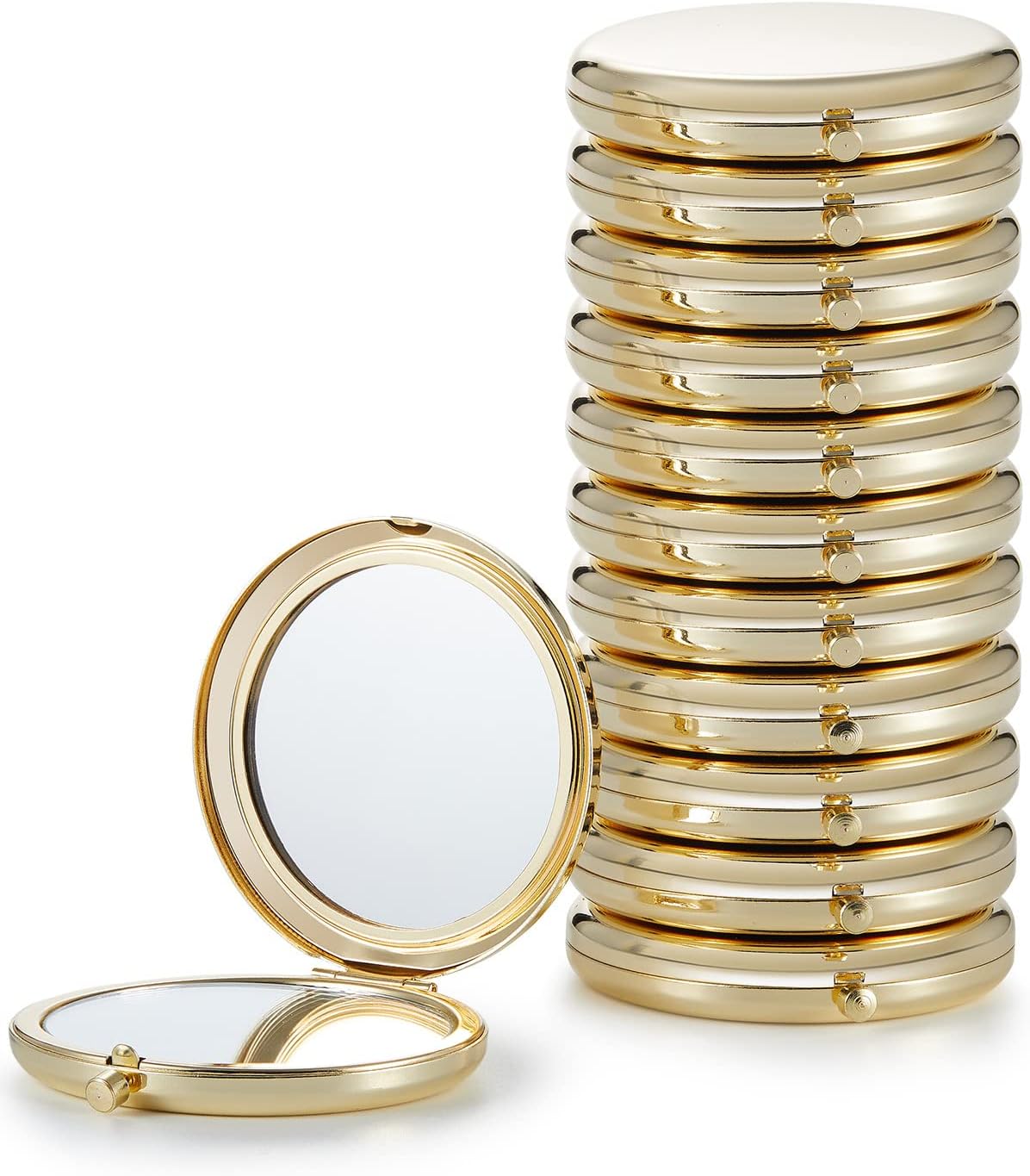 Getinbulk Compact Mirror Bulk, Pack of 12 DoubleSided 1X