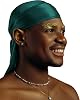 1 Pack Silk Durag for Men and Women Gift Set, Silky Satin Do Rag