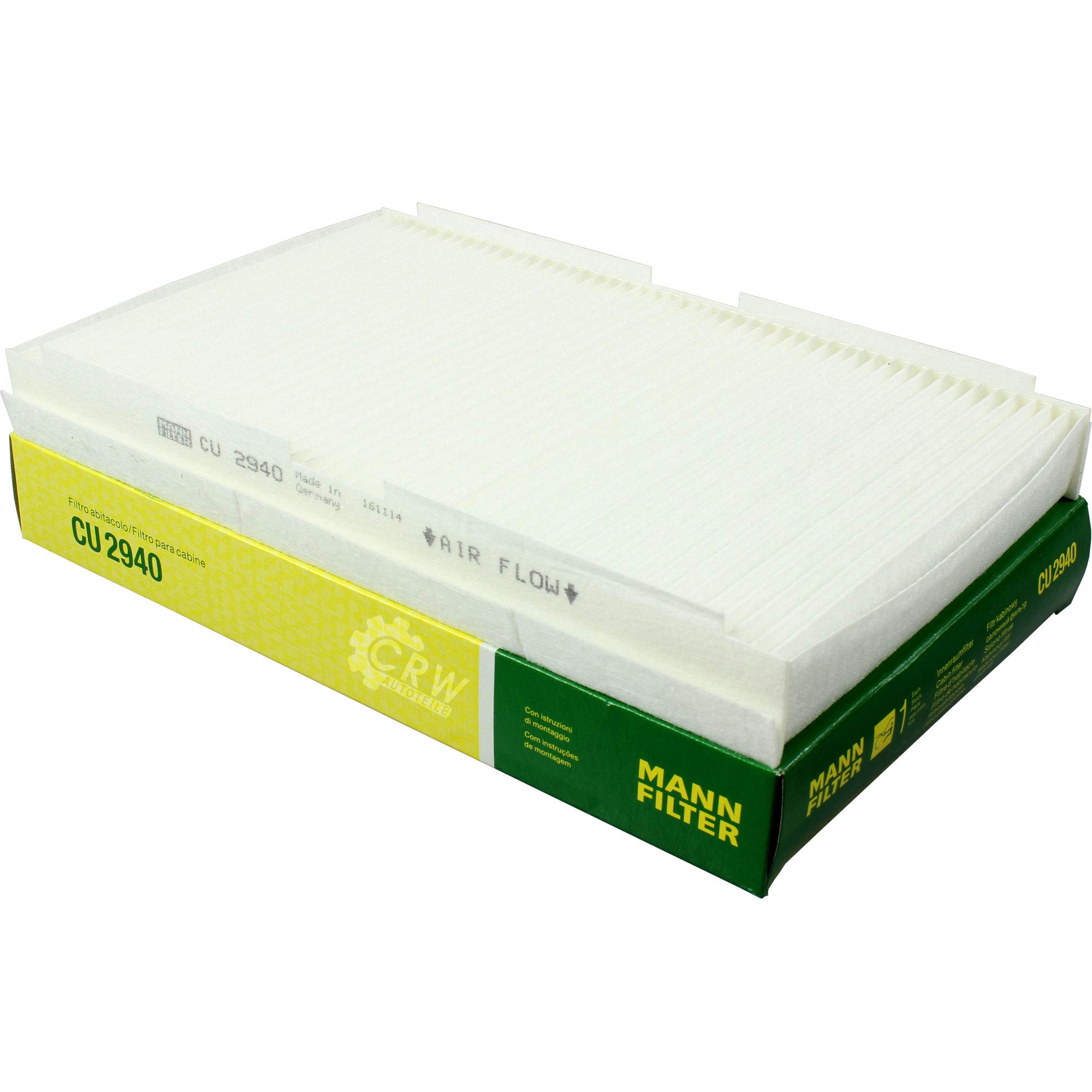Paquete de inspección Kit de mantenimiento de filtros con filtro de aceite HU 716/2 x, filtro de aire C 3282, filtro de combustible WK 939/2, filtro de habitáculo CU 2940, tornillo de cierre