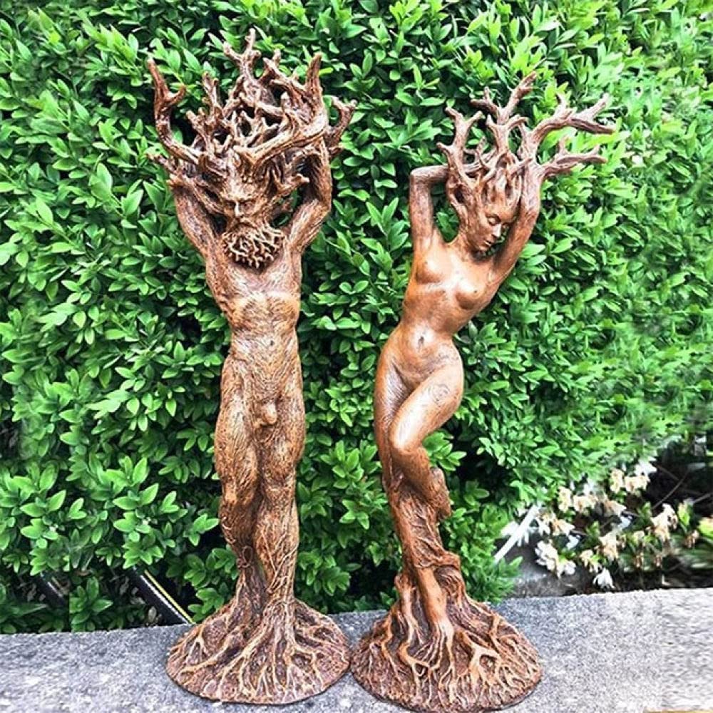 Statue en résine pour arbre : égayez votre décoration de jardin