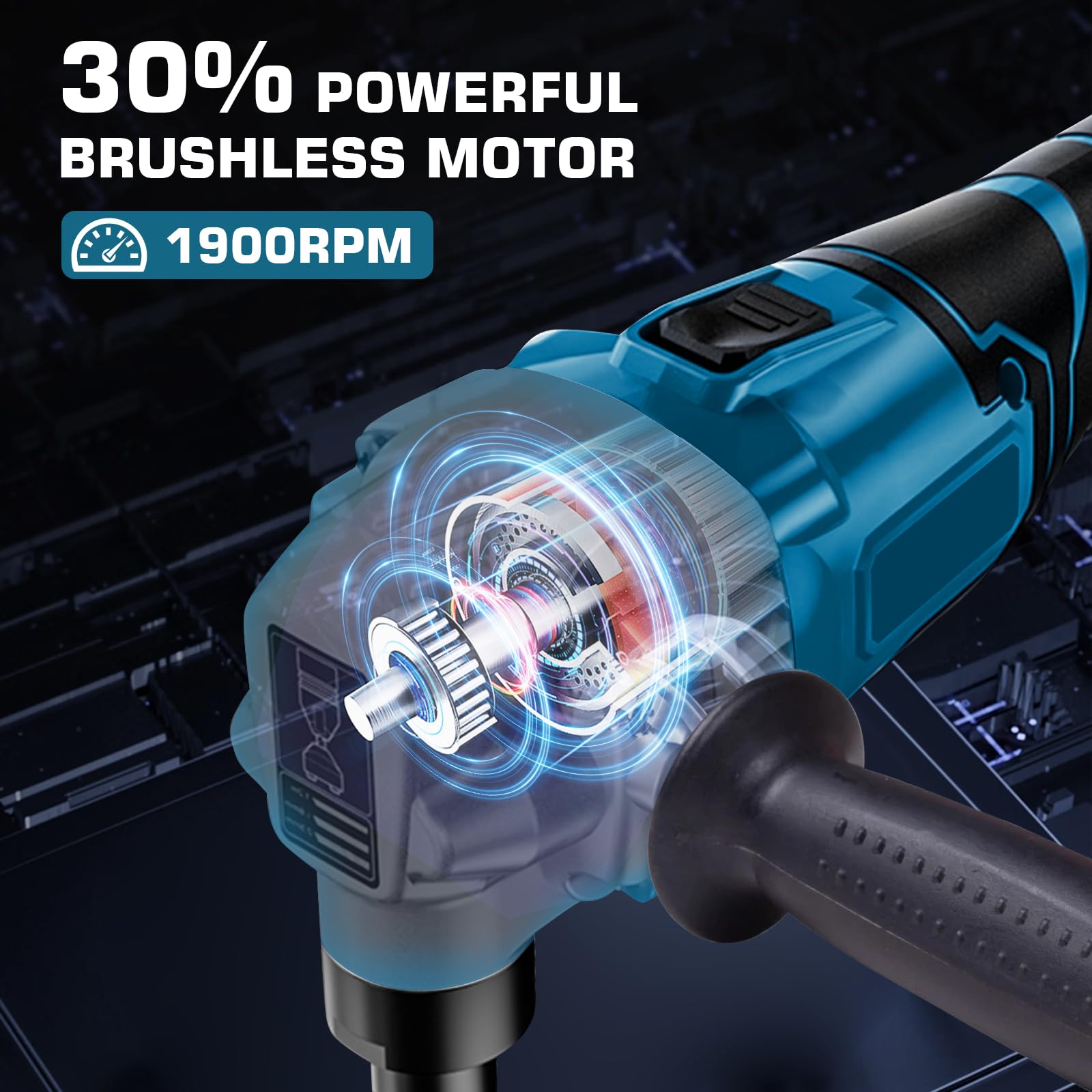 Gryzoniarka do blachy akumulatorowej, 950 W, 1900 SPM, 3,5 m/min Gryzoniarka do metalu kompatybilny z Makita 18V baterią, 3-biegowa regulowana rozgryzanie, rozgryzanie blachy do cięcia stali