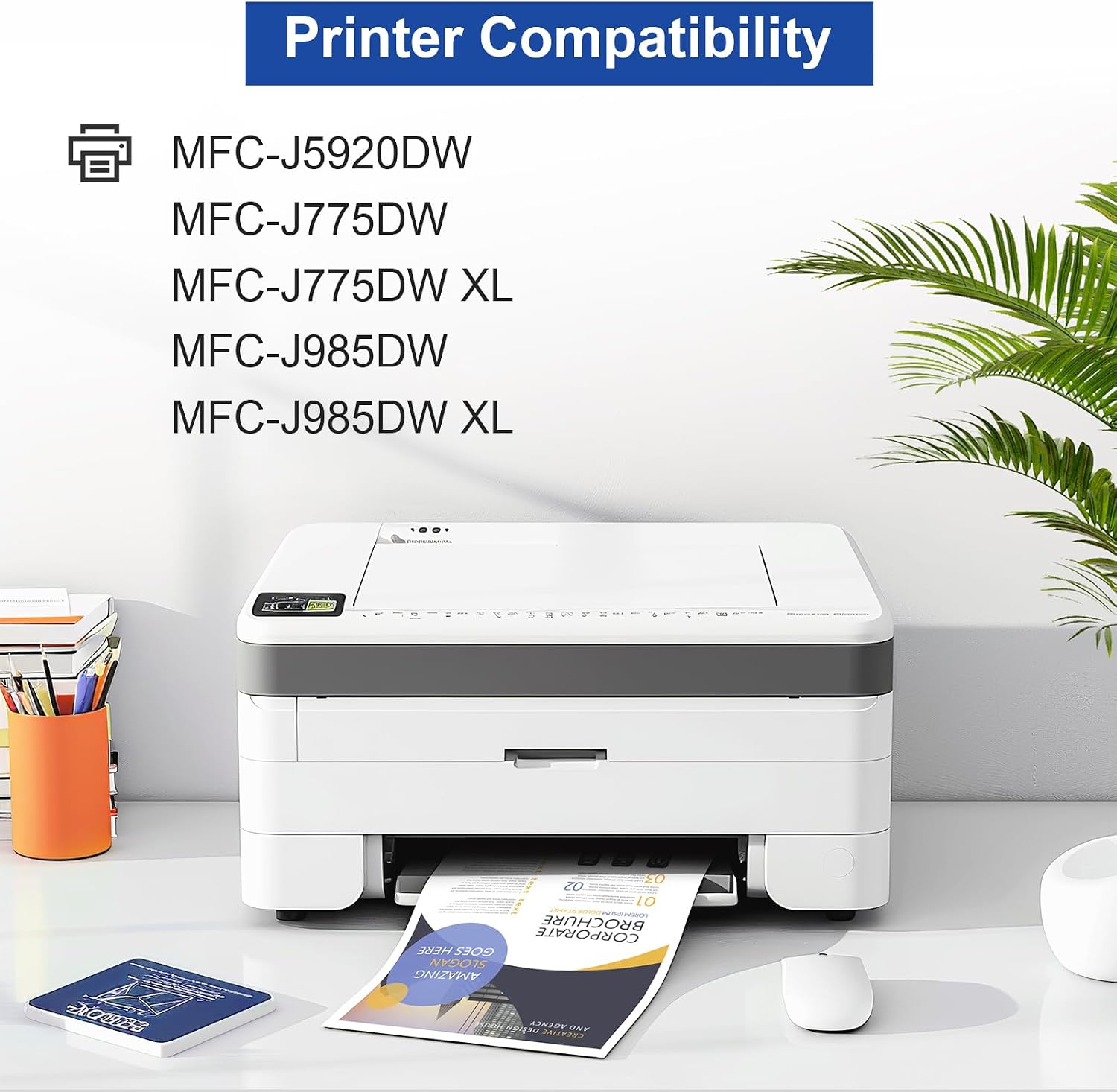 LC20E Super High Yield Ink Cartridge Replacement for Brother LC20E XXL LC20EXXL Ink Cartridges for MFC-J5920DW MFC-J775DW MFC-J775DWXL MFC-J985DW MFC-J985DWXL Printer, 4 Pack