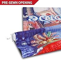 Vista 6 de Anley Bandera de jardín de doble cara, juego de banderas de jardín de temporada, serie de 4 estaciones, primavera, verano, otoño, invierno, banderas