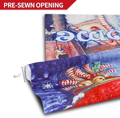 Miniatura 6 de Anley Bandera de jardín de doble cara, juego de banderas de jardín de temporada, serie de 4 estaciones, primavera, verano, otoño, invierno, banderas