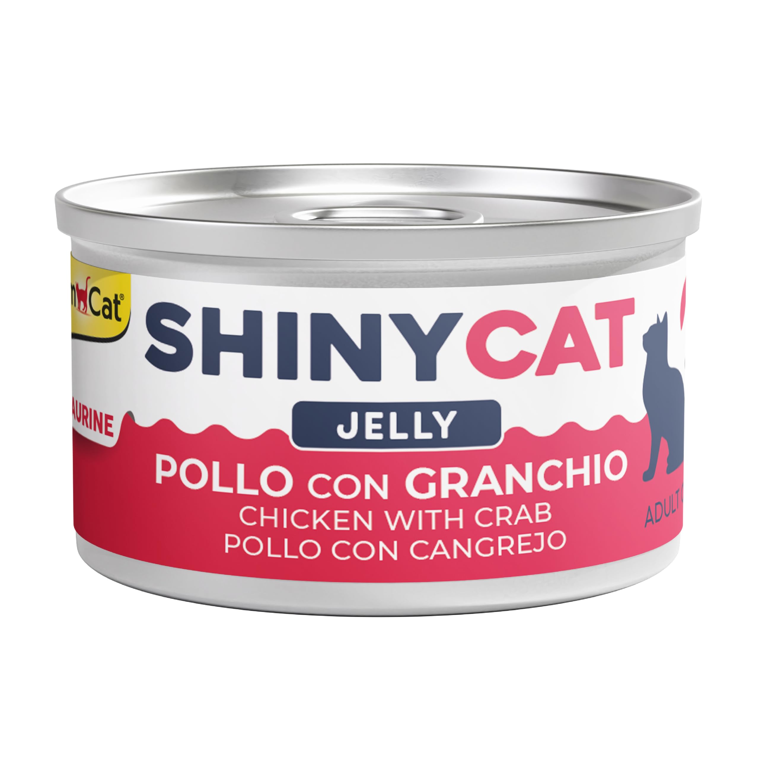 GimCat Shinycat Konserve Yaş Kedi Maması, Tavuklu Yengeçli, 70 g
