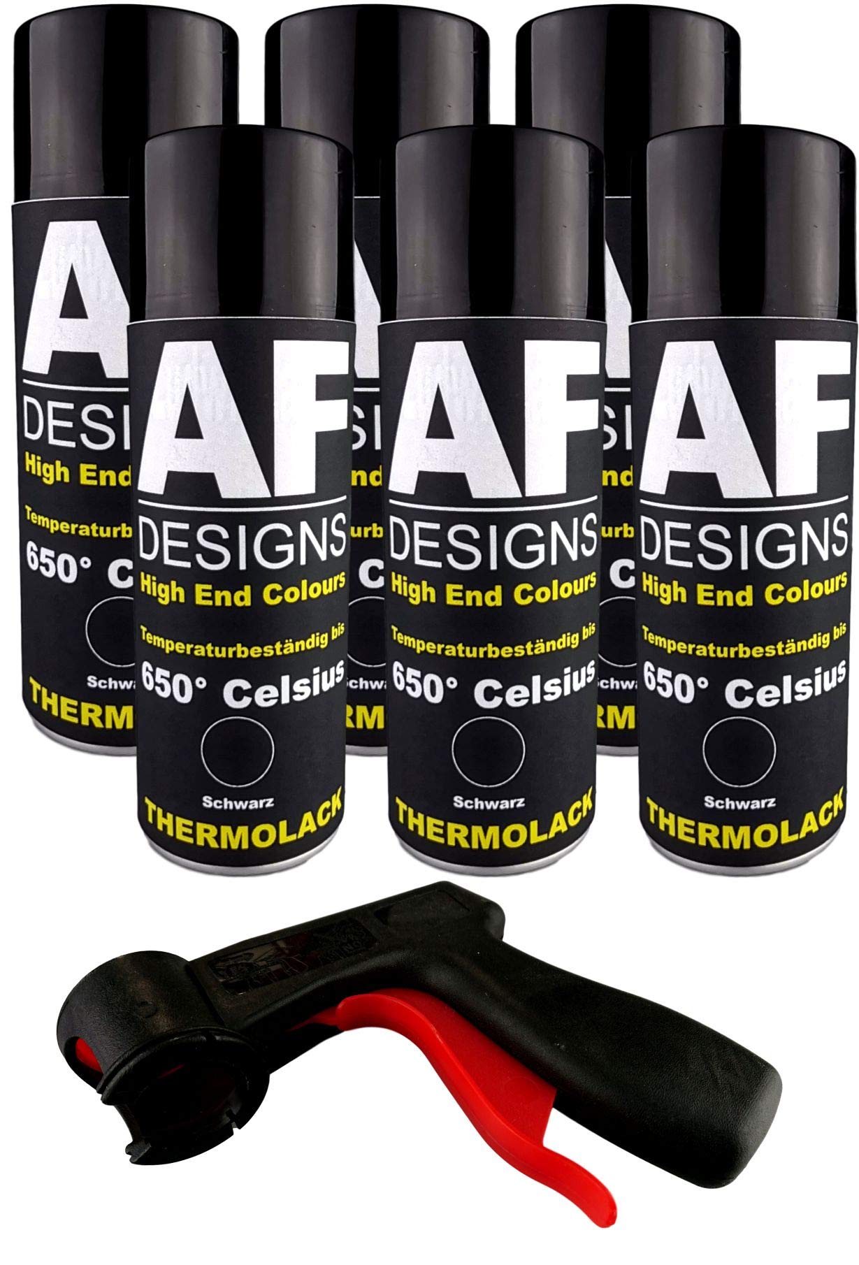 Alex Flittner Designs Thermolack Spray 6 Spraydosen Ofenlack Auspufflack