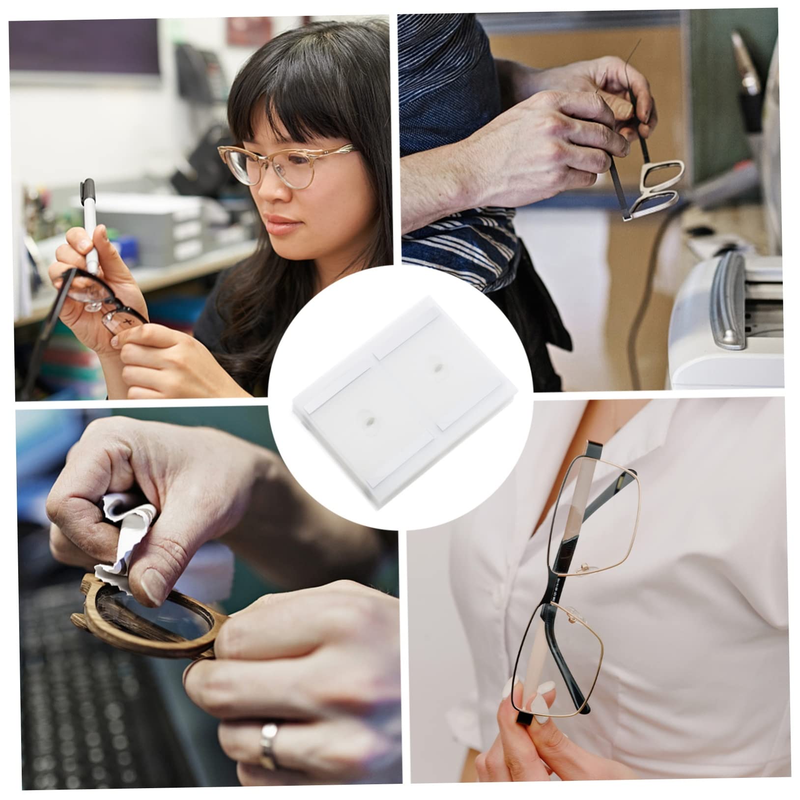 IWOWHERO 200pcs Eyeglasses Processing Film - Lenses Resistance Stickers for Temperature Environments