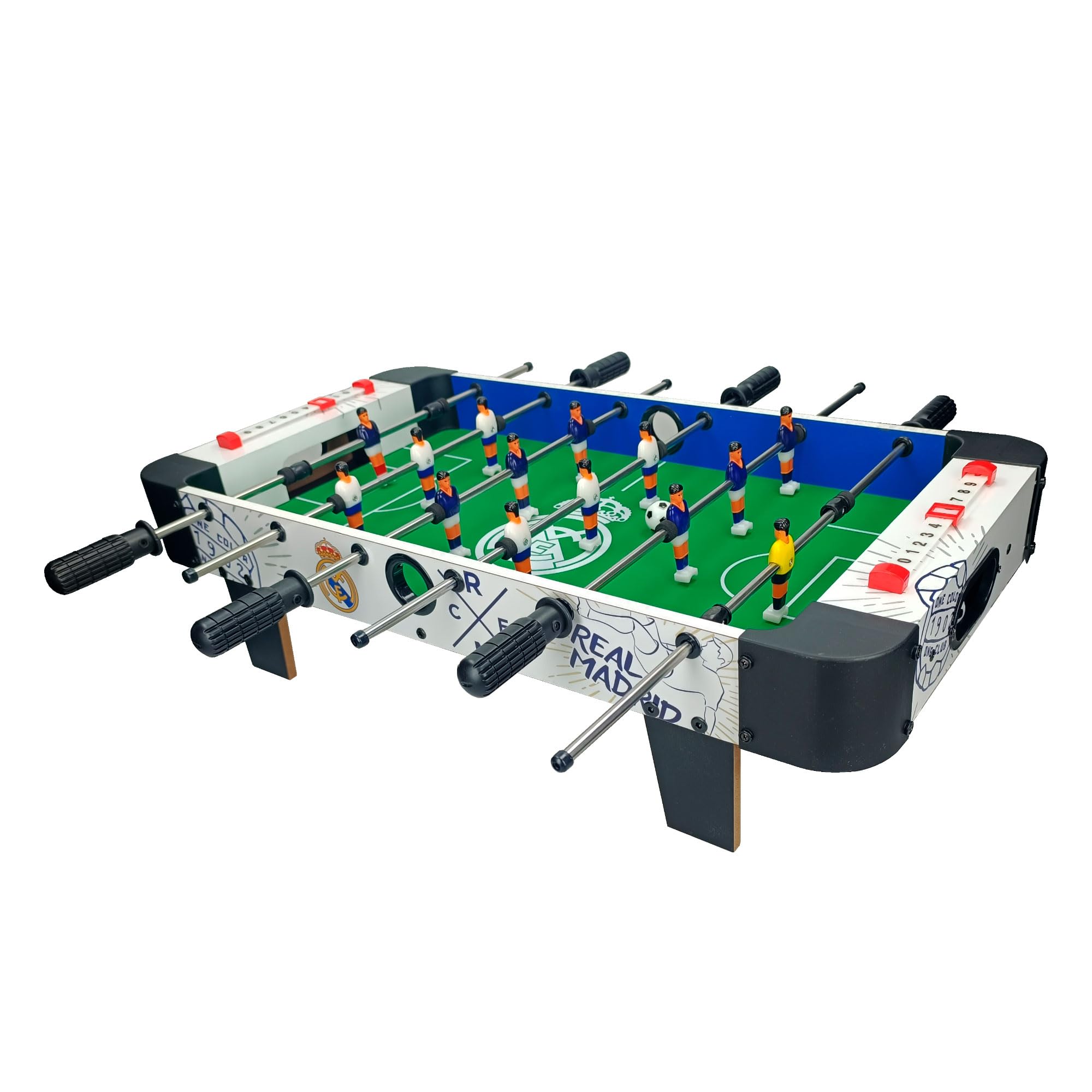 Futbolín de Juguete Real Madrid, 3 Barras (6721) Reig 70x59x23cm