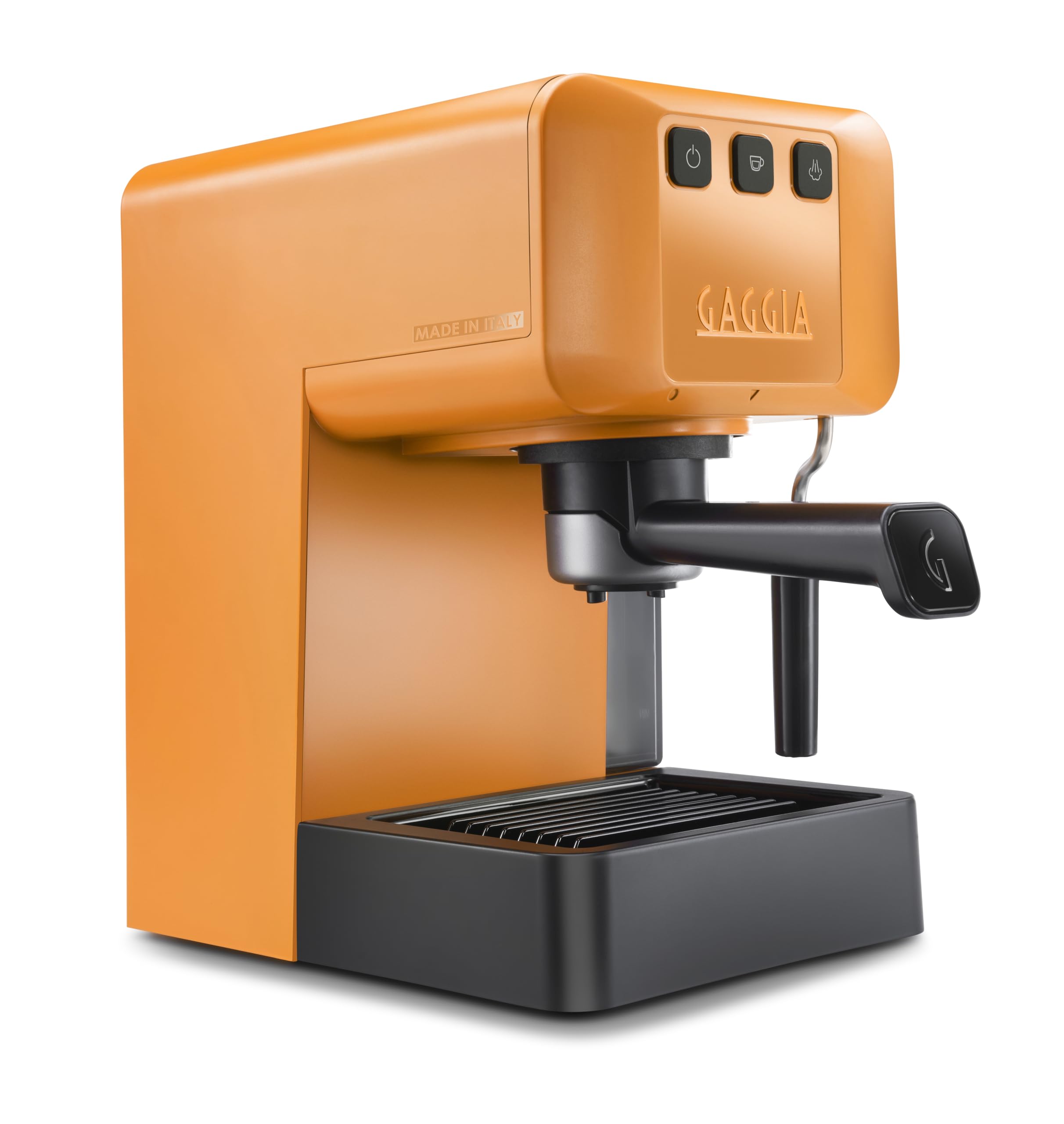 Gaggia EG2109 ORANGE Macchina Manuale da Caffè Espresso, Macinato o Cialde, Sistema POD per Espressi Cremosi Con Cialde, Pre-Infusione Automatica, 15 bar, Nuovo Modello 2023, 100% Made in Italy