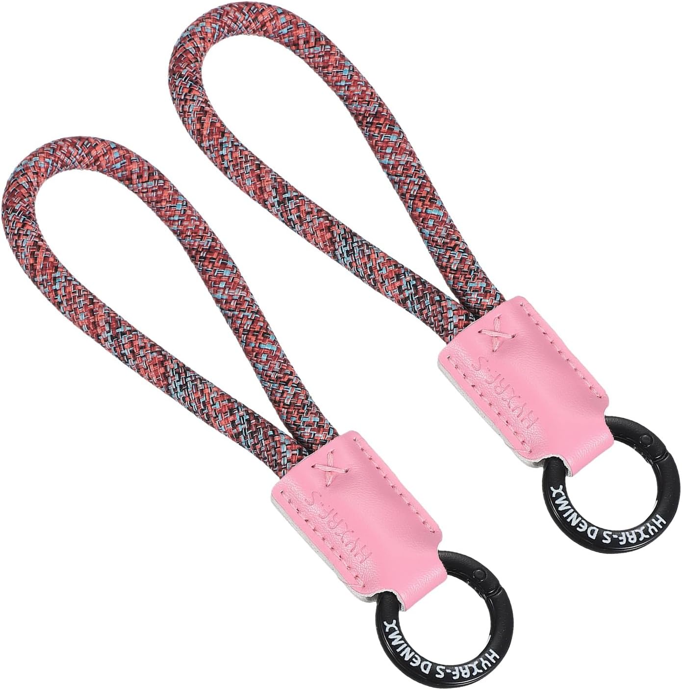 PATIKIL Handmade Cowhide Key Chain, Stylish Bag Pendant Leather Lanyard Car Key Lanyard Phone Keychain Accessories, 2 Pack