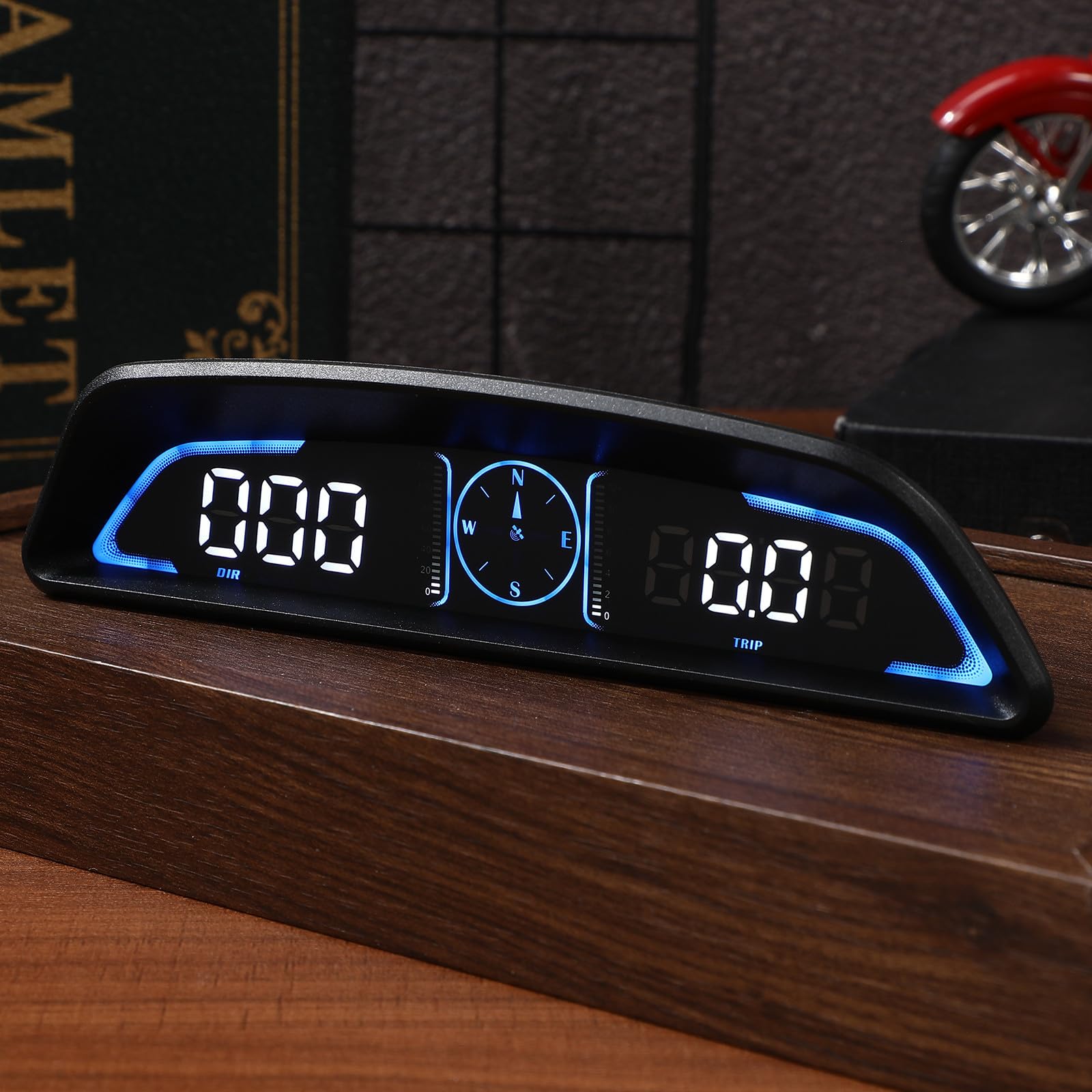 Display Head-up Digitale per Auto con Tachimetro Gps, Allarme Superamento Velocità e Contachilometri Integrato, Materiale Abs e Pc, la Gestione del Veicolo la Guida Sicura