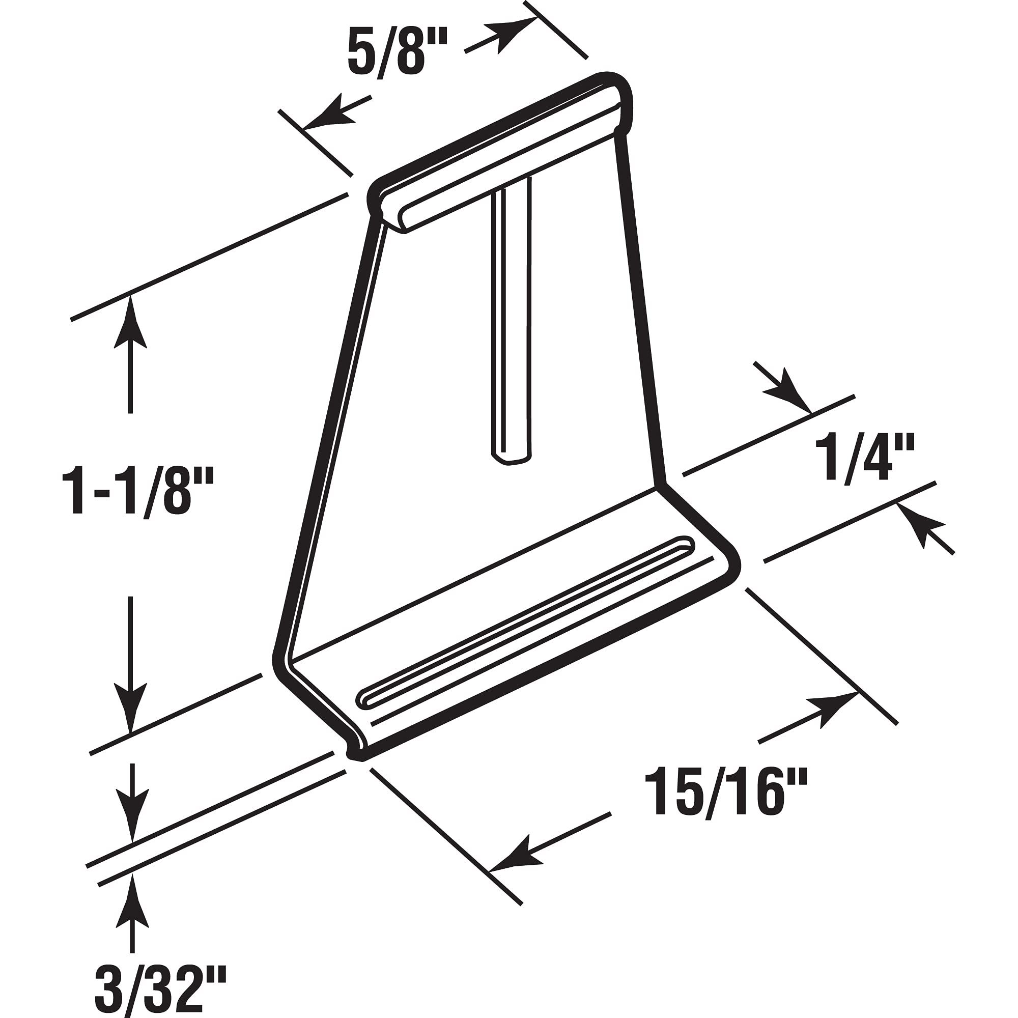 Prime Line MP5525 Universal Screen Lift Tabs, Kunststoff, weiß, 50 Stück