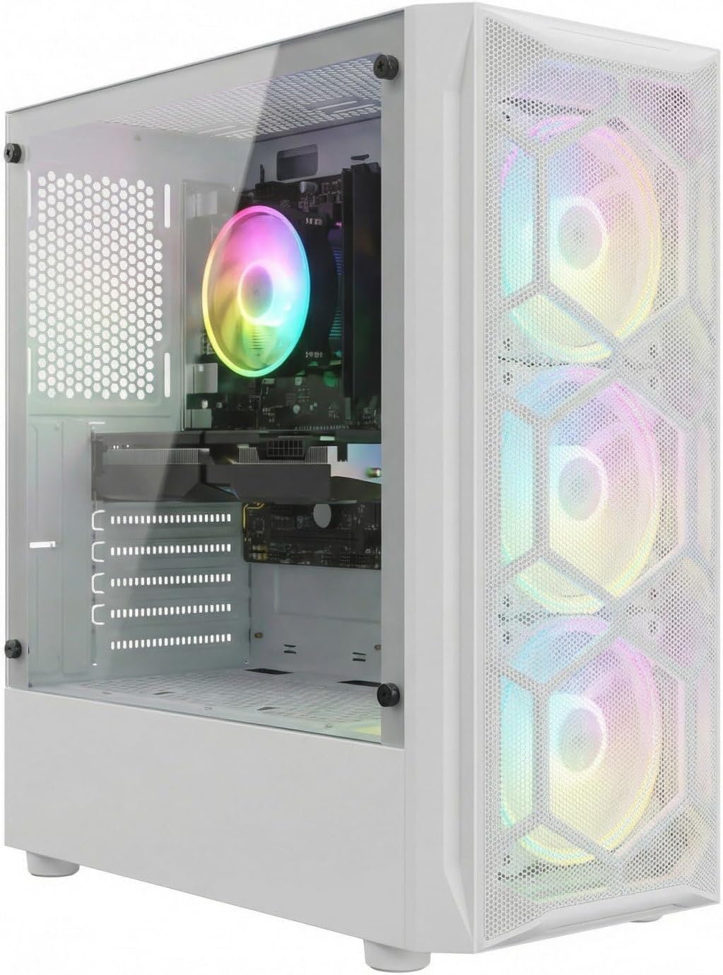 STGsivir PC Gamer Fixe,Ordinateur Gaming,GeForce RTX 3060 12Go GDDR6,Core i7 8th up to 4.1 Ghz,32Go DDR4,1To SSD,WiFi 6,BT5.0,Ventilateur RGB x3,Windows11 Pro