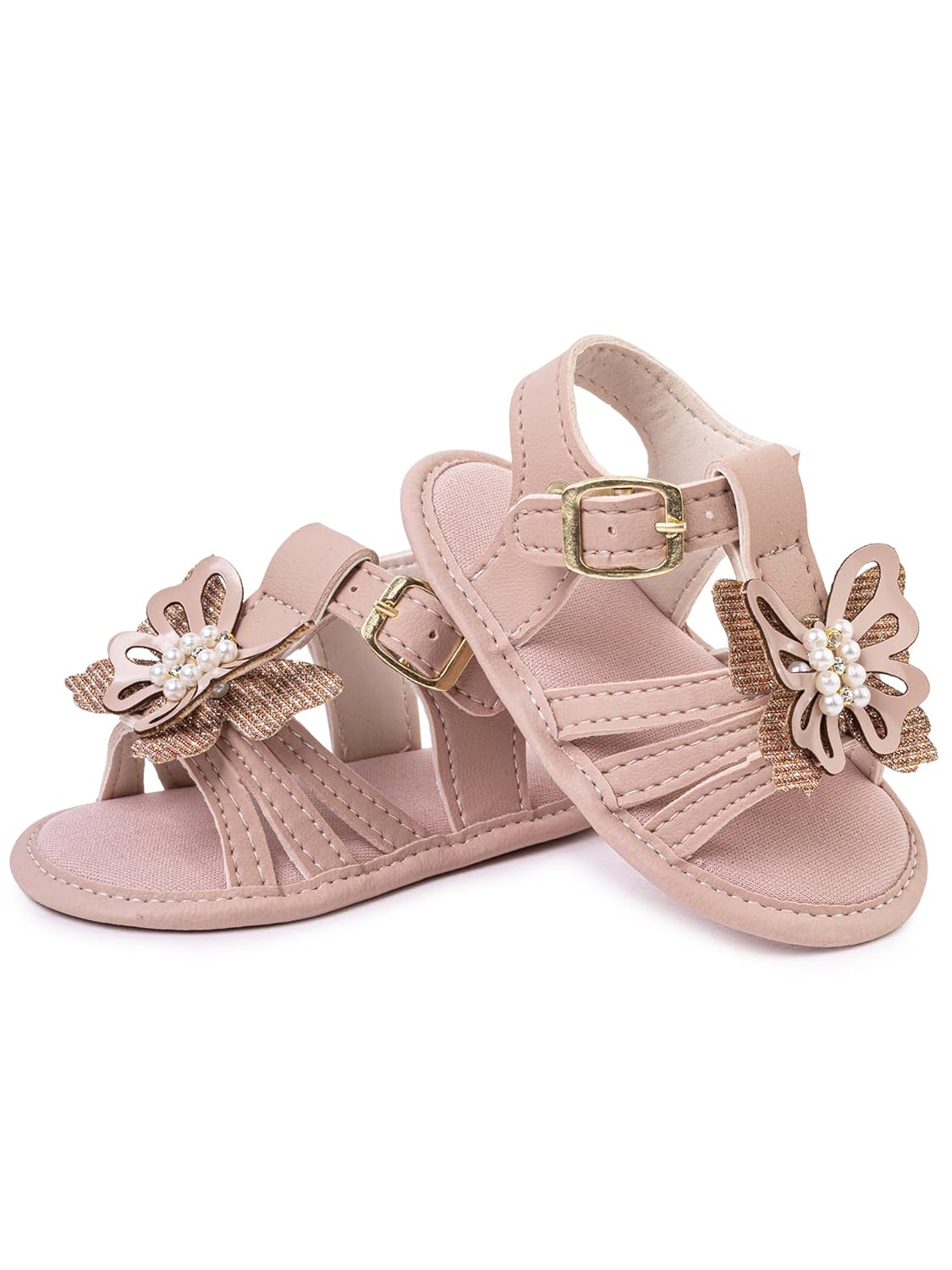 Sandália Bebê Menina Recém Nascida com Glitter, Borboleta e Laço Decorativo com Pérolas, Fivela Dourada, Confort em promoção! Veja a oferta e mais achadinhos de Sandálias & Chinelos Infantis 4 Hoje é o melhor dia para comprar Sandália Bebê Menina Recém Nascida com Glitter, Borboleta e Laço Decorativo com Pérolas, Fivela Dourada, Confort com aquele preço maroto! Promoção! Aproveite a oferta! 4