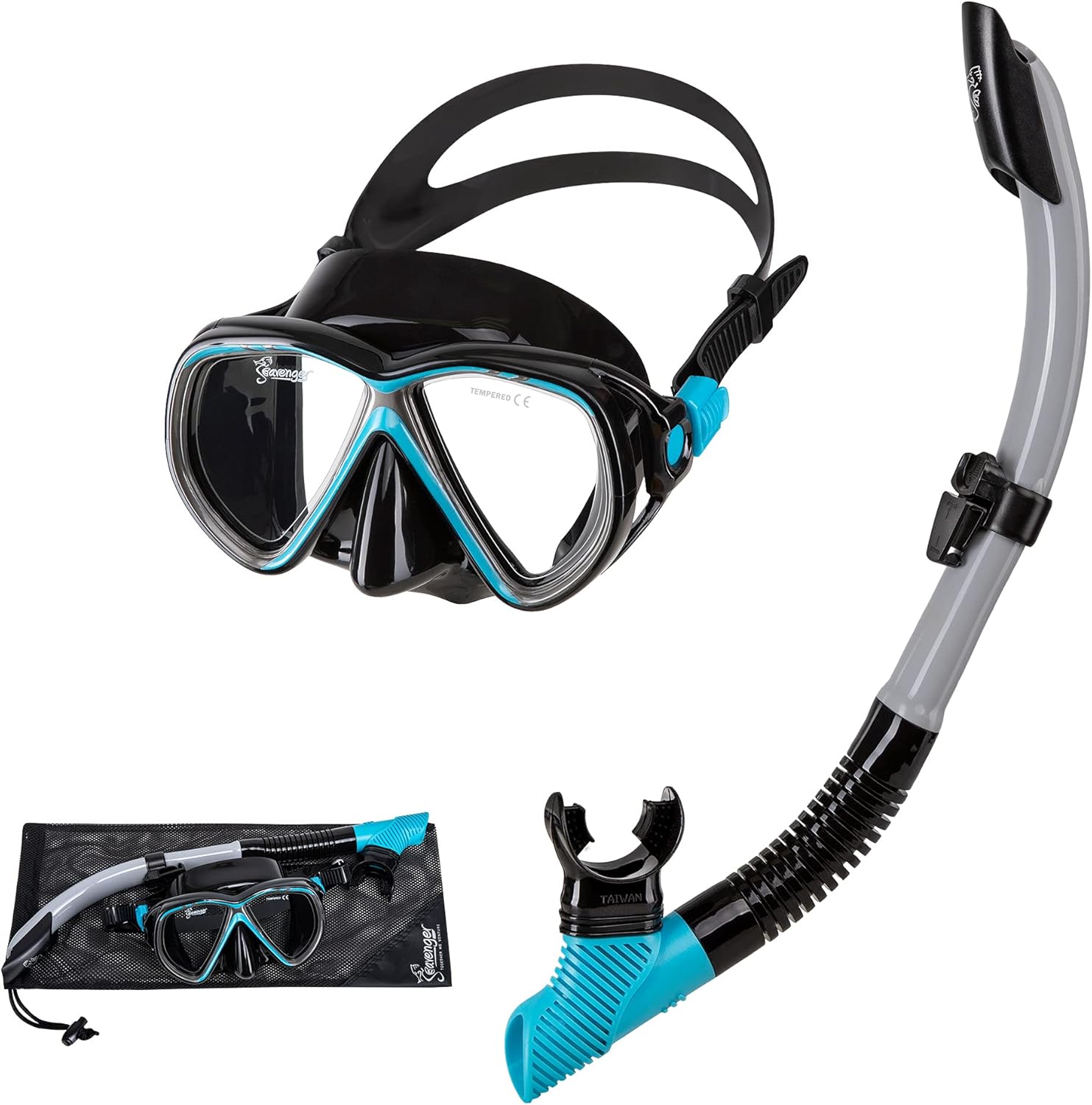 Seavenger Hanalei Snorkel and Anti-Fog Mask Set