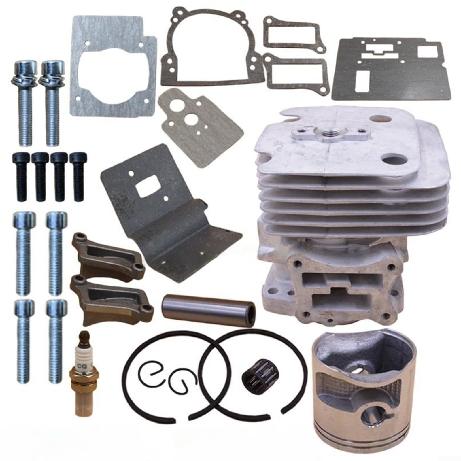 Cilindro para pistón Kit para RedMax EBZ8560 EBZ8560RH Pieza de soplador de hojas 599886701 Juego de repuesto de metal para mantenimiento de jardines Uso resistente