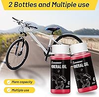 Vista 2 de Kit de purga de frenos CHUMXINY para frenos de disco hidráulicos SHIMANO, TEKTRO, incluyendo líquido de frenos mineral de alto rendimiento (120 ml)