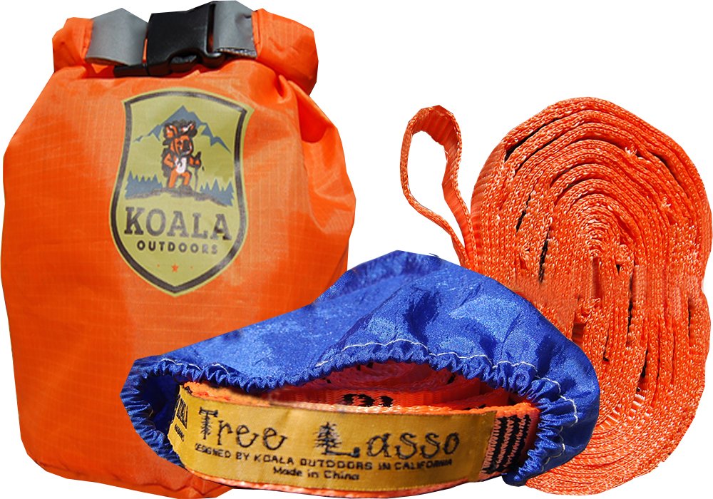 Koala Tree (2) 10 Foot Long Straps with 22 Triple Sewn in Loops + Bag Hang Any Hammock in Seconds!