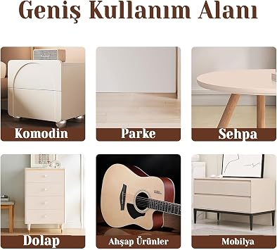 Ahşap Parke Tamir Macunu TİK Renk Mobilya Masa Dolgu Çatlak Çizik Giderici 125 ML Kullanıma Hazır