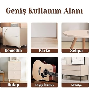 Ahşap Parke Tamir Macunu TİK Renk Mobilya Masa Dolgu Çatlak Çizik Giderici 125 ML Kullanıma Hazır