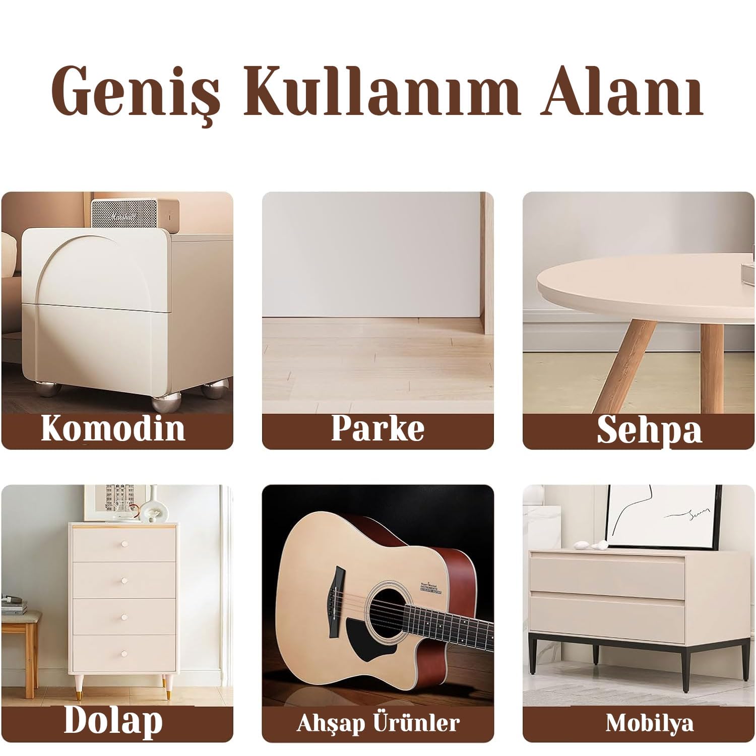 Ahşap Parke Tamir Macunu TİK Renk Mobilya Masa Dolgu Çatlak Çizik Giderici 125 ML Kullanıma Hazır
