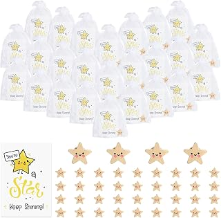 36PCS Employee Appreciation Gifts,Gold Star Pins Bulk with Greeting Cards and Organza Bags,Appreciation Gifts for Nurse,Volunteer,Workers,Patriotic Accessories for 4th of July Memorial Day Events