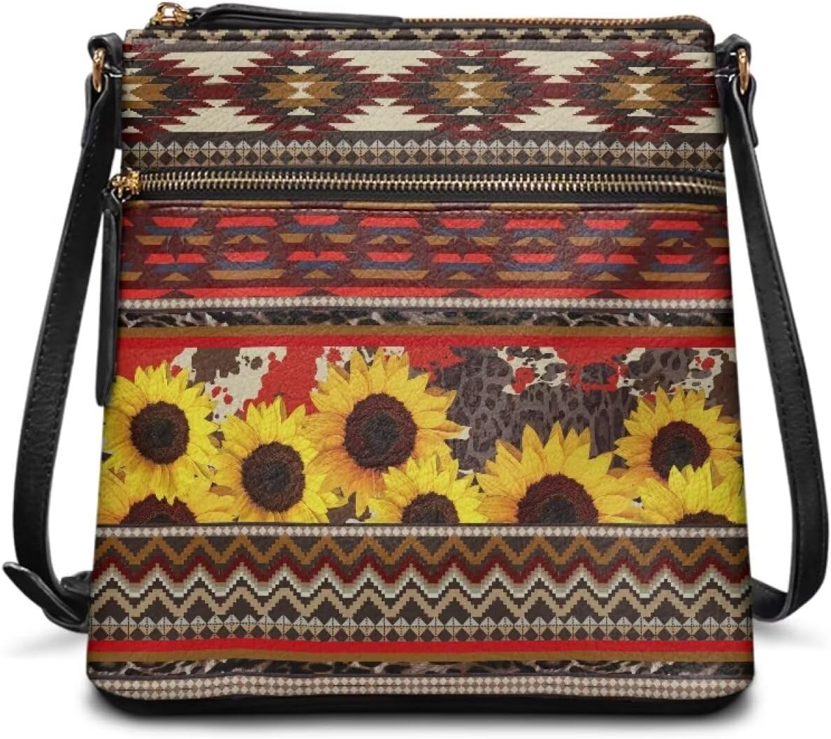 Leather Crossbody Hobo Purses for Women, Ladies Shoulder Bags Handbags Sling Messenger Bag