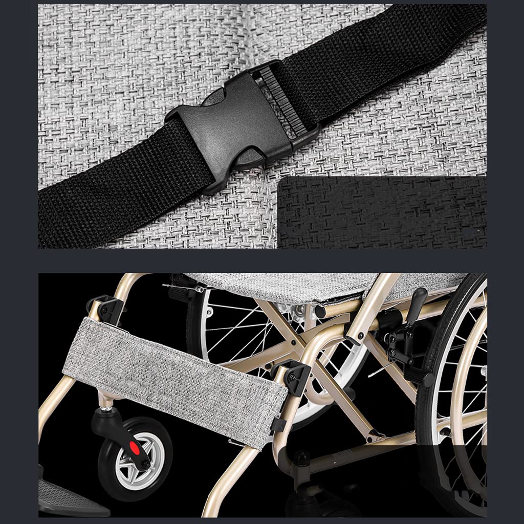 Sillas de Ruedas de Aluminio para aviación, sillas de Ruedas autopropulsadas, seguras y Plegables, Scooter de Viaje Ultraligero