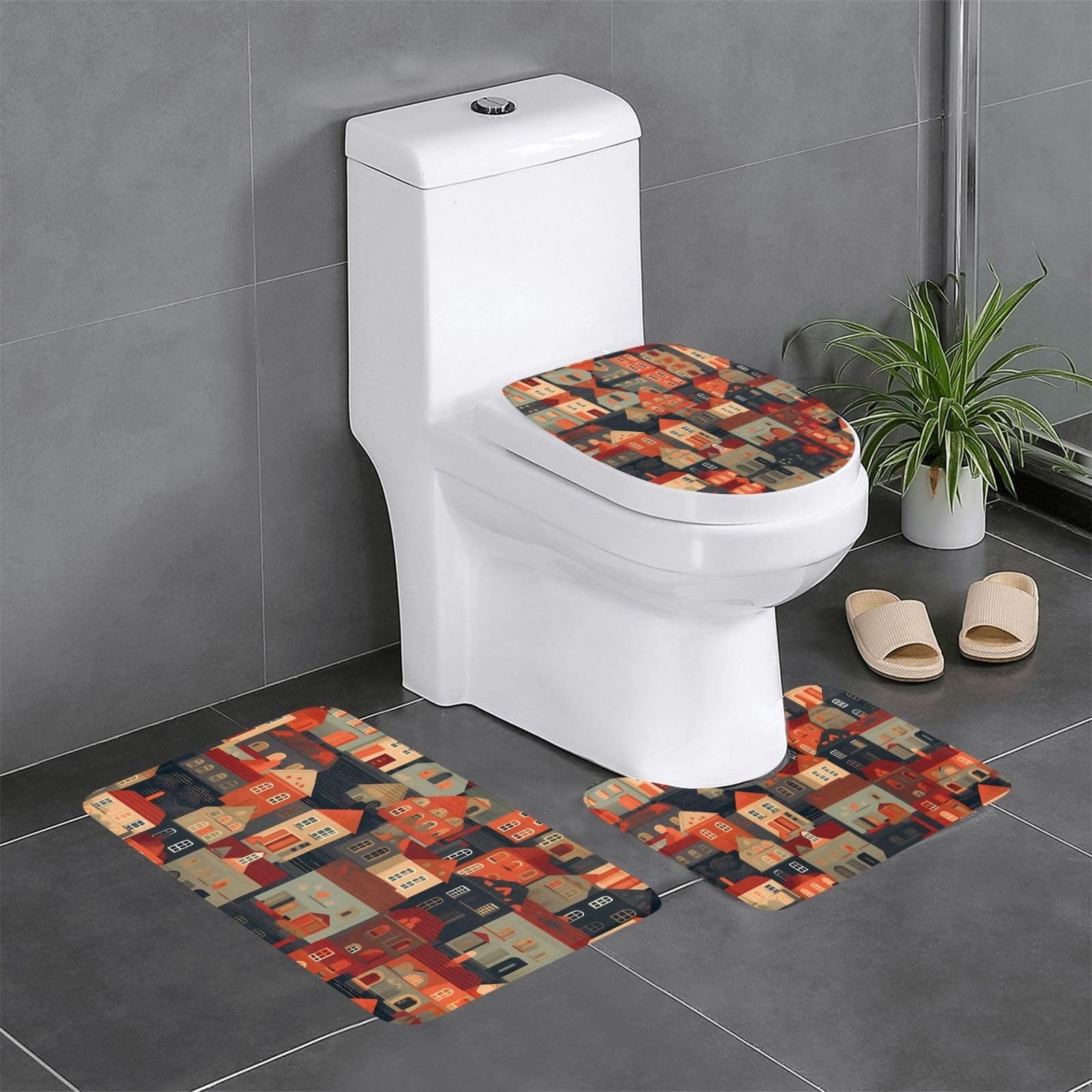 Tapis de bain antidérapants lot de 3 séchage rapide pour votre sécurité