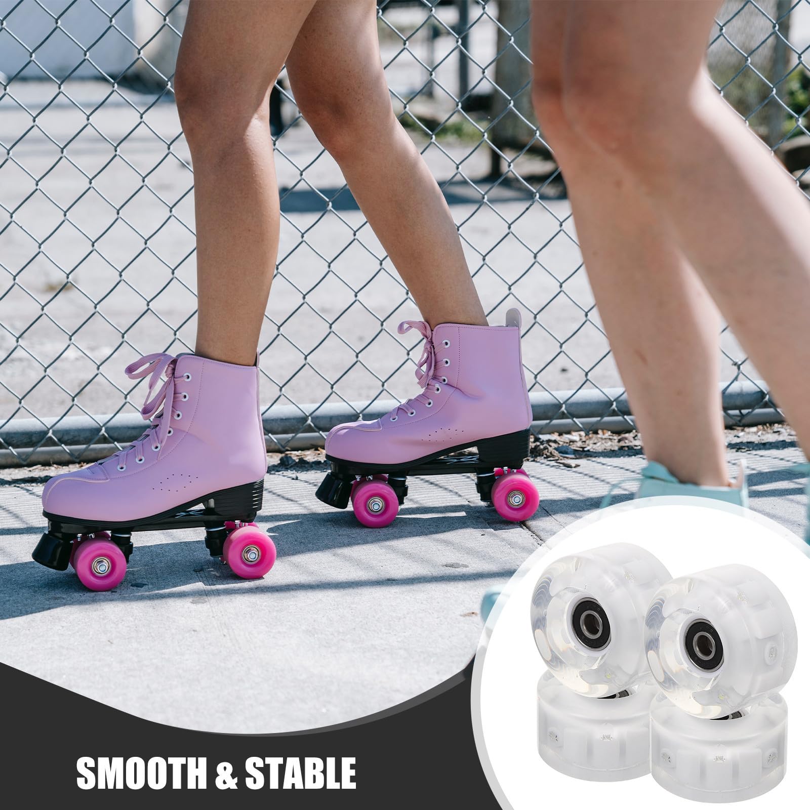 Ruedas para Patines de Pu Luces, para Exterior