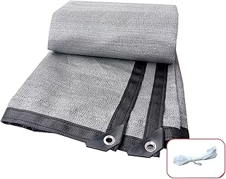 Voile d'ombrage HUA Voile D'ombrage en Filet D'ombrage Crypté pour L'extérieur, Toile D'ombrage Durable, Auvent Anti-Ultraviolet sur Le Toit De La Cour, Taux D'ombrage 75-80% (Size : 4x4m)