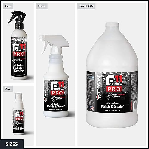Miniatura 7 de TopCoat F11PRO - Botella pulverizadora de 8 onzas para todo tipo de superficies, revestimiento de cerámica a base de agua más avanzado para