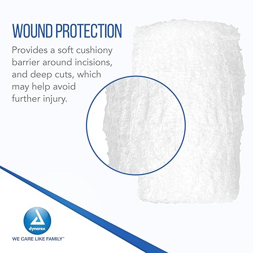 Miniatura 3 de Dynarex Krinkle Rollos de gasa no estériles  Vendaje enrollado ultraabsorbente para heridas primarias  Suministros para el cuidado de heridas  4.5 x