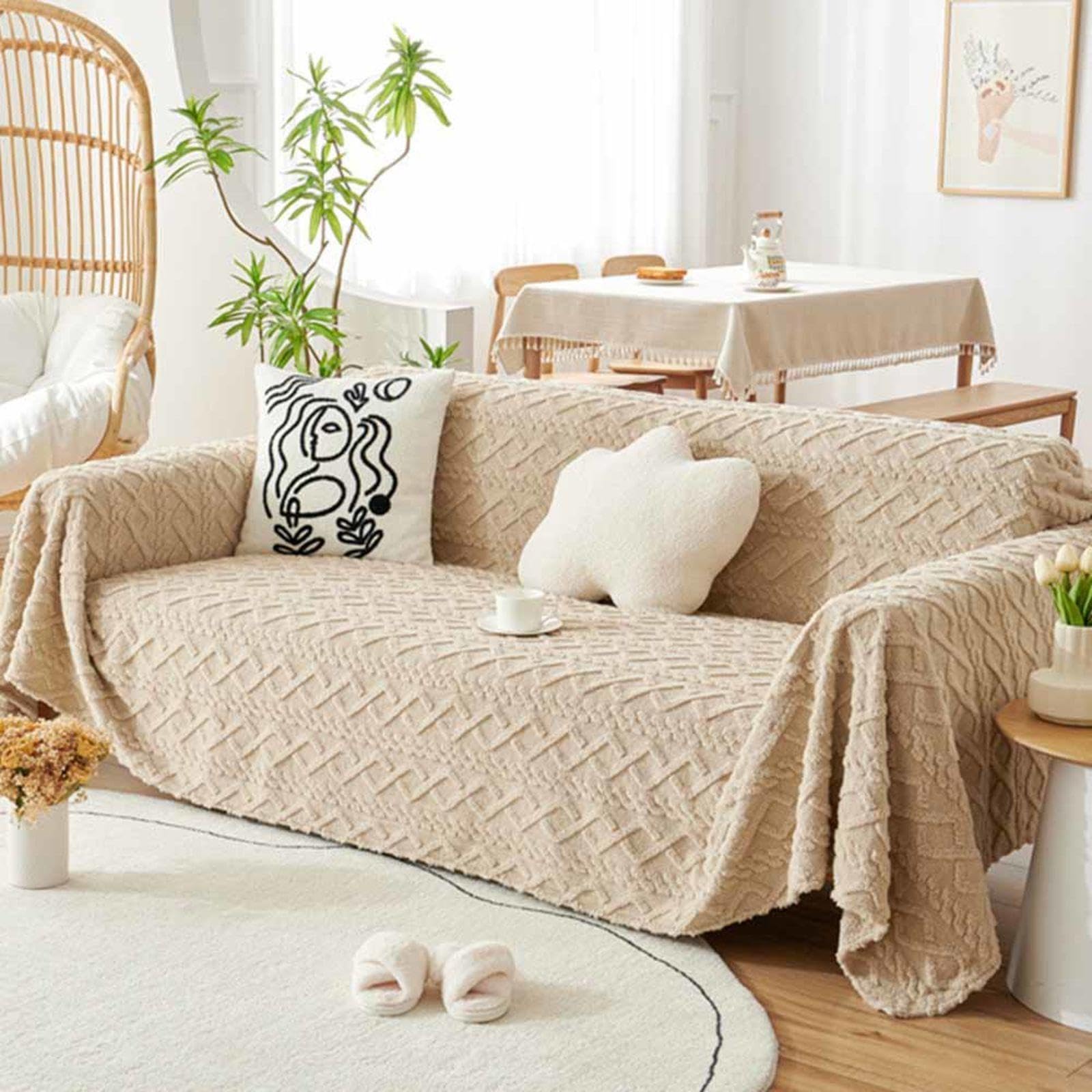 Extra Large Sofa Throws for 4 Seater Sofas Soft and Stylish Throws for Large Sofas 180x360cm