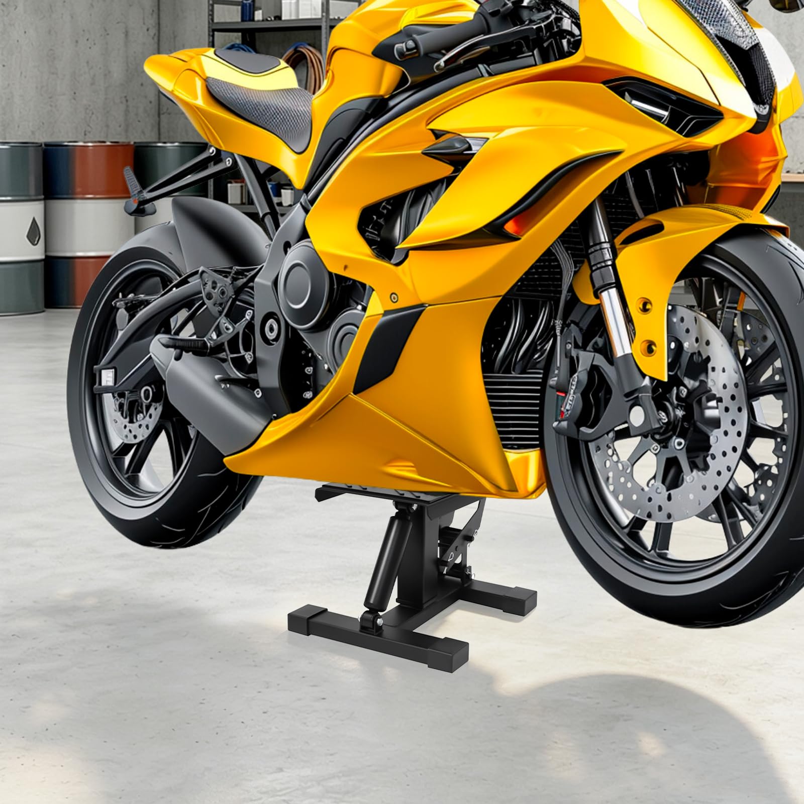 Soporte hidráulico para motocicleta, elevador de motocicleta