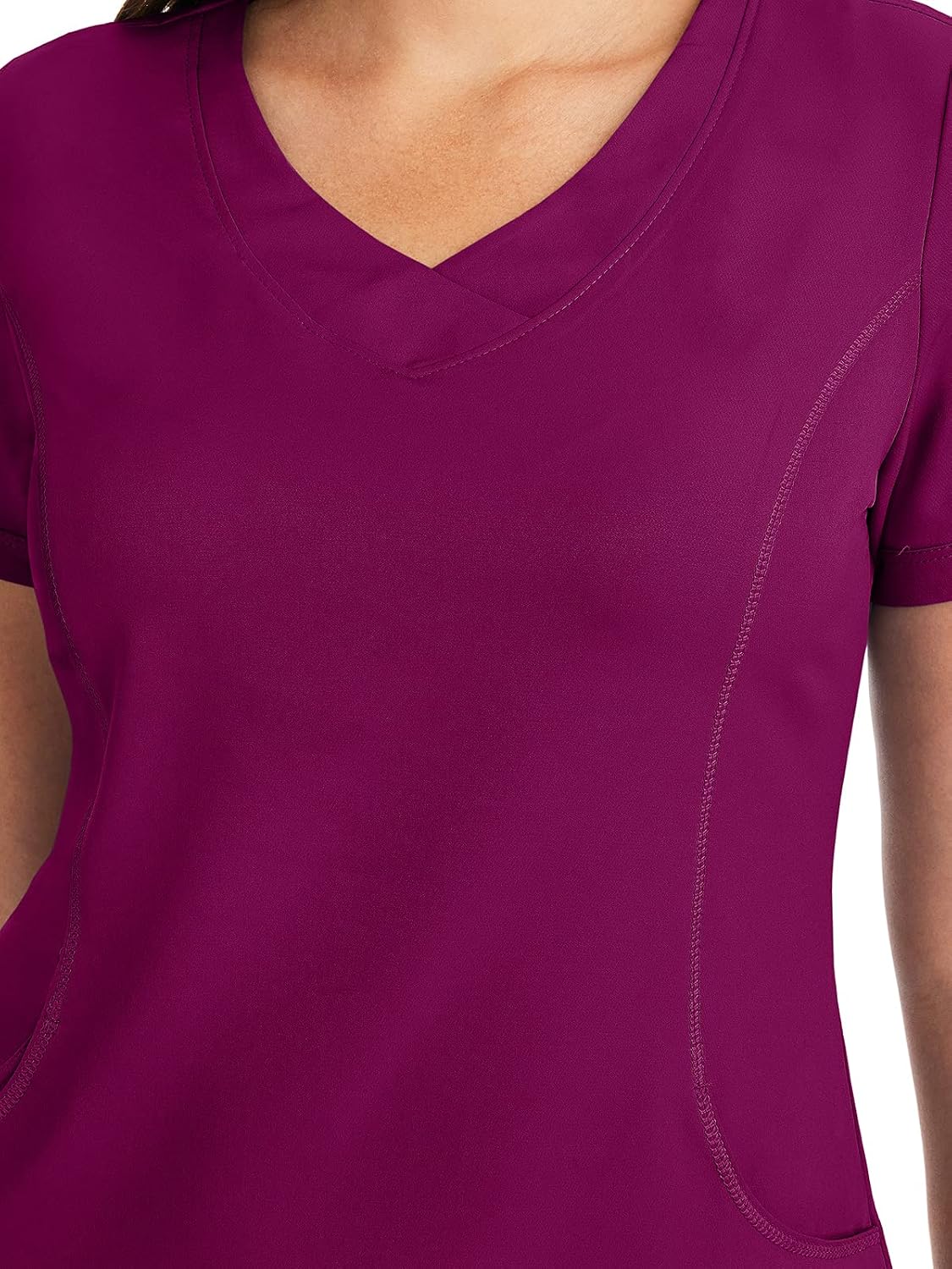 Healing Hands 4 Pocket Women Scrub Top V-Neck HH360 2264 Sloan Scrubs for Women Stretch Fabric