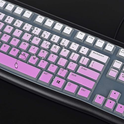 Miniatura 4 de Funda de teclado para teclado Logitech K120 y MK120 con cable, accesorios de teclado con cable Logitech K120, protector de piel de teclado ultra