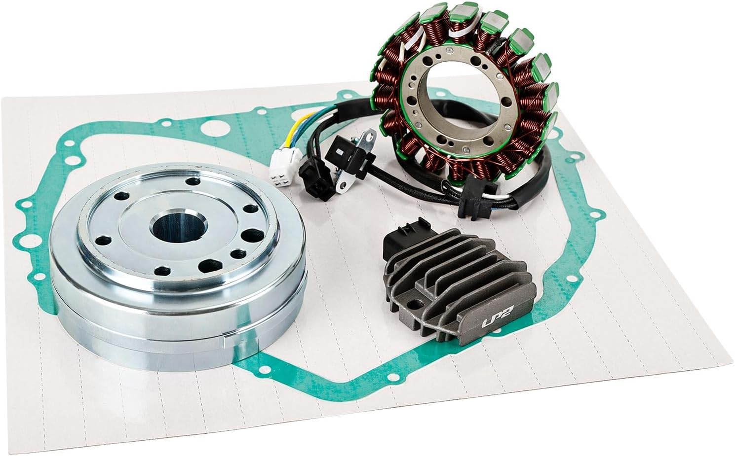 Kit Stator Rotor Regulator Rectifier Cover Gasket Fit For Suzuki LTF400 LT-F 400 Eiger 2x2 4x4 Manual 2002-2007