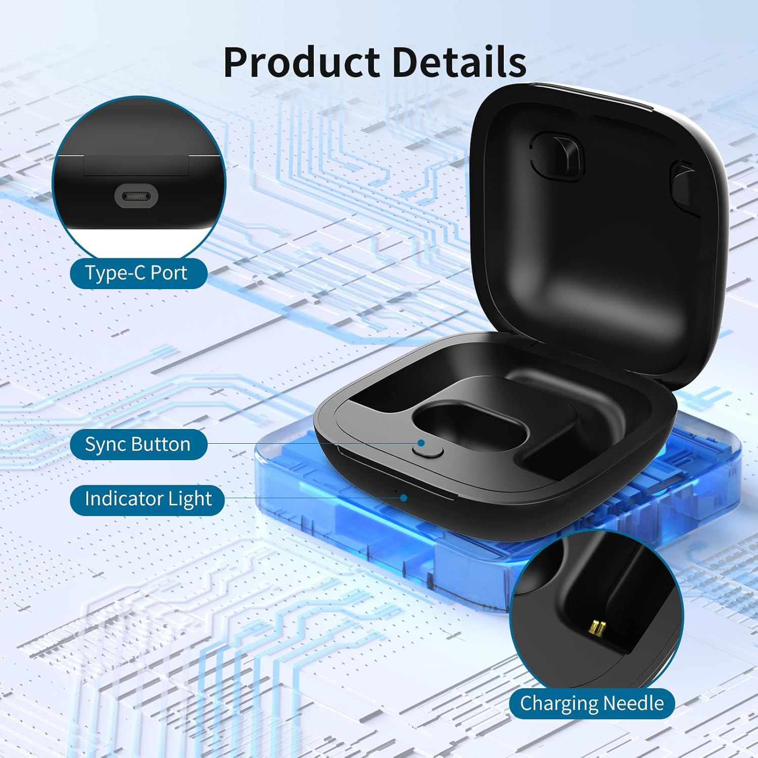 Charging Case Replacement for Beats Powerbeats Pro, 700mAh Portable Charger with Bluetooth Pairing Sync Button (Earbuds Not Included) - Image 7