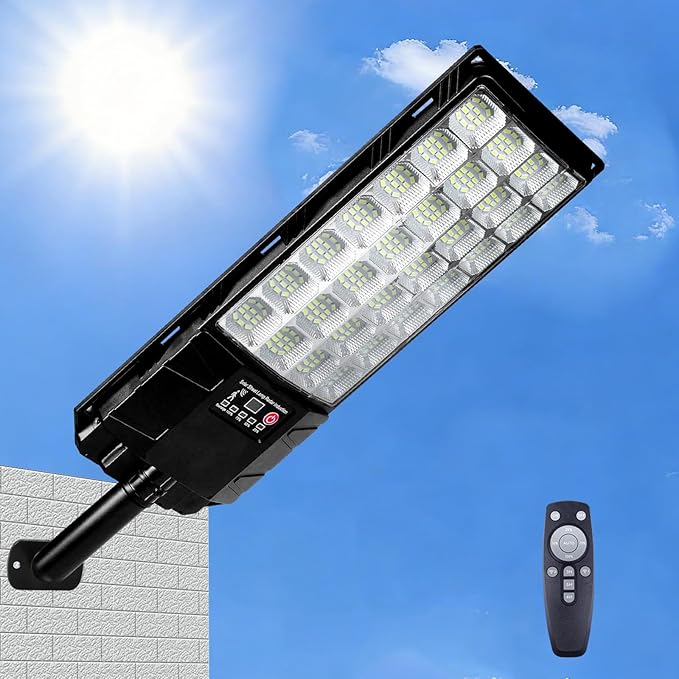 WLFTSH Solar Street Flood Light – 6800LM, 4000mAh, IP66 Waterproof