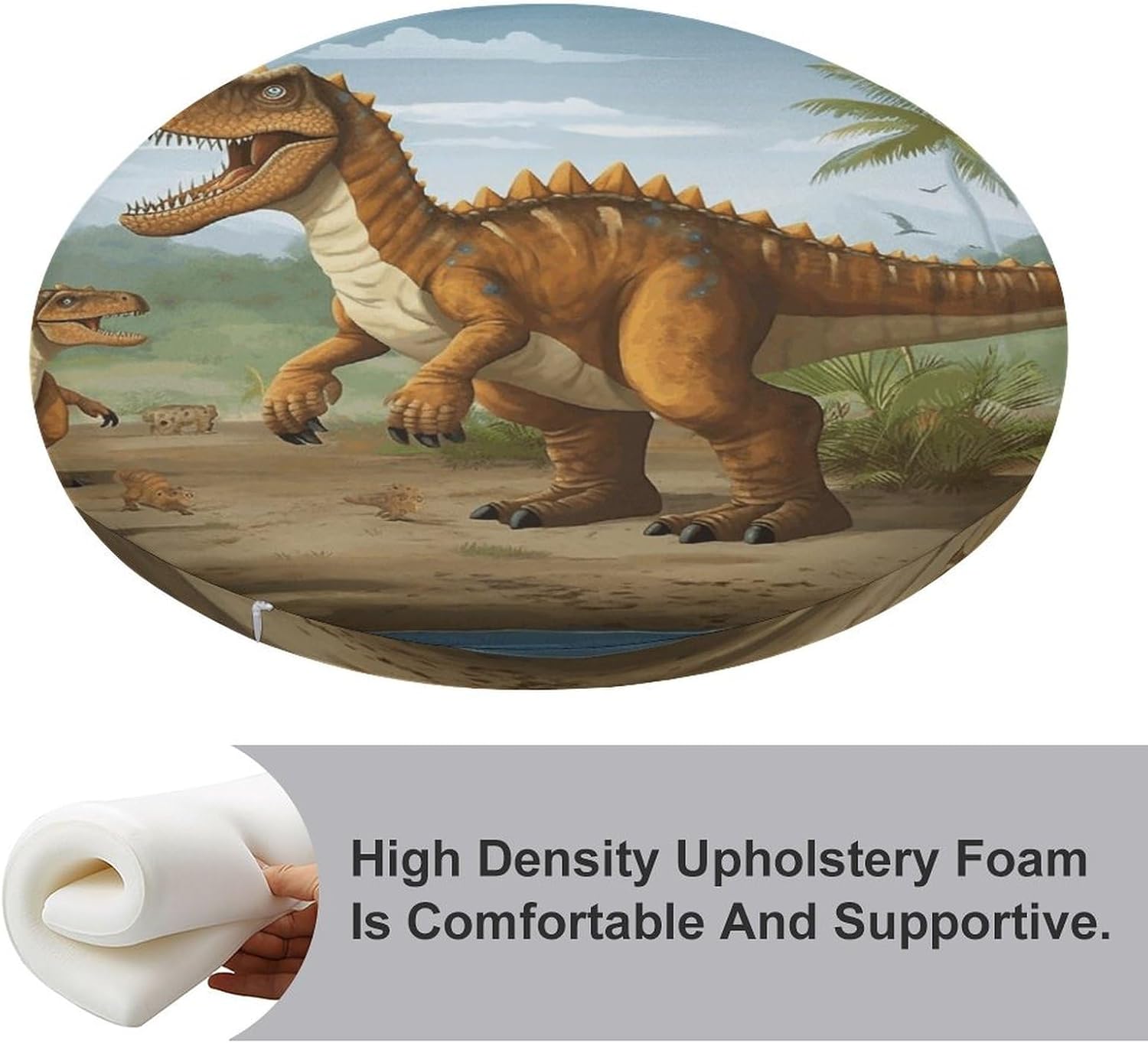 Chair Seat Covers Round Chair Covers Washable Seat Slipcovers Cushion Cover Removable Cushion Slipcover for Dining Chairs Chair Protectors Cover for Home Kitchen